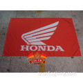 علم سباق HonDA 90X150CM مقاس 100٪ بوليستر Honda banner